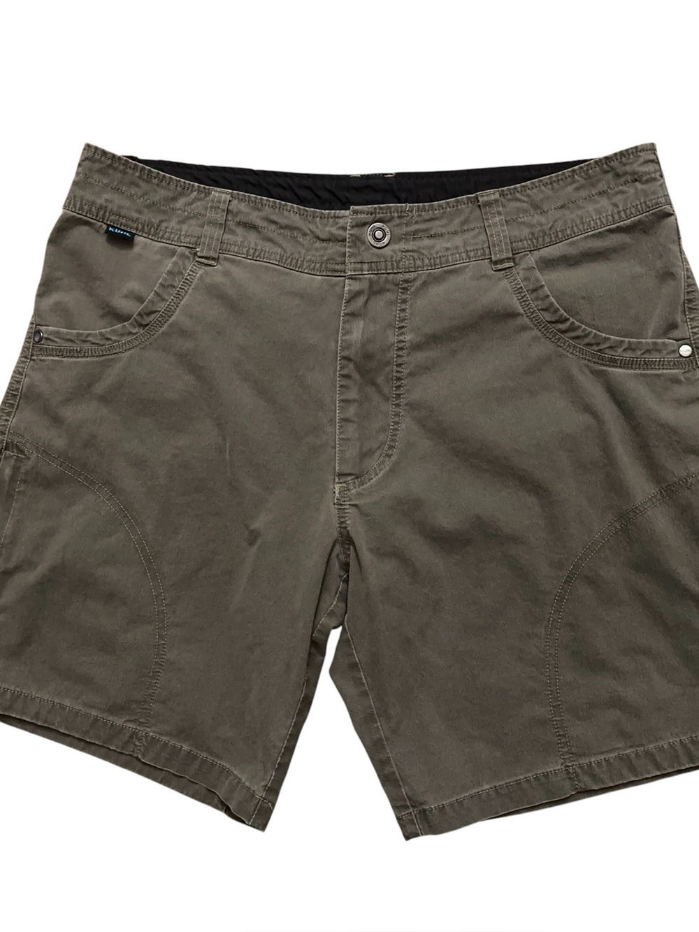 Kuhl Ramblr Shorts Mens 35 Hiking Outdoor Quick Dry Stretch UPF Protection Gray